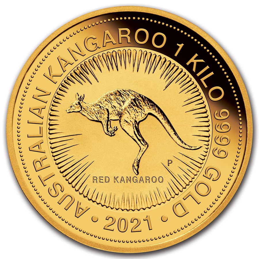 2021 Australia 1 kilo Gold Kangaroo BU