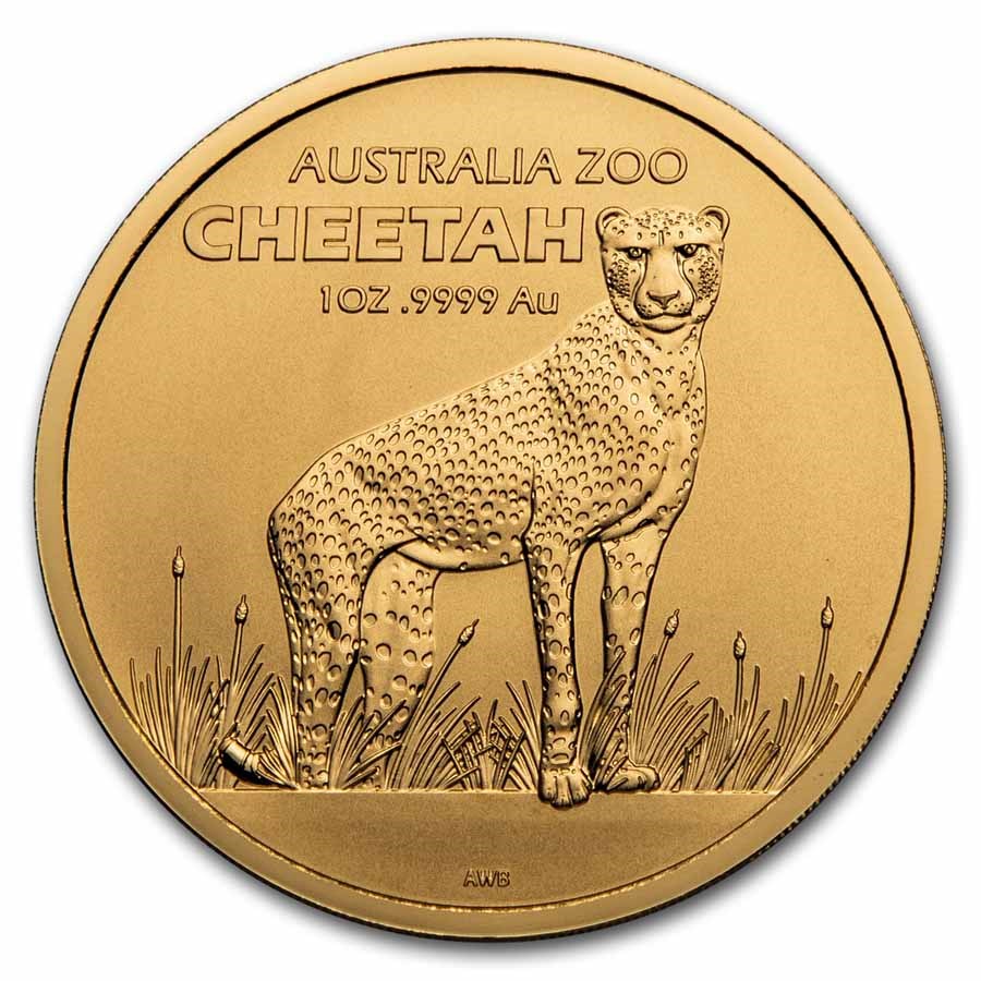 2021 Australia 1 oz Gold $100 Cheetah BU (w/Box & COA)