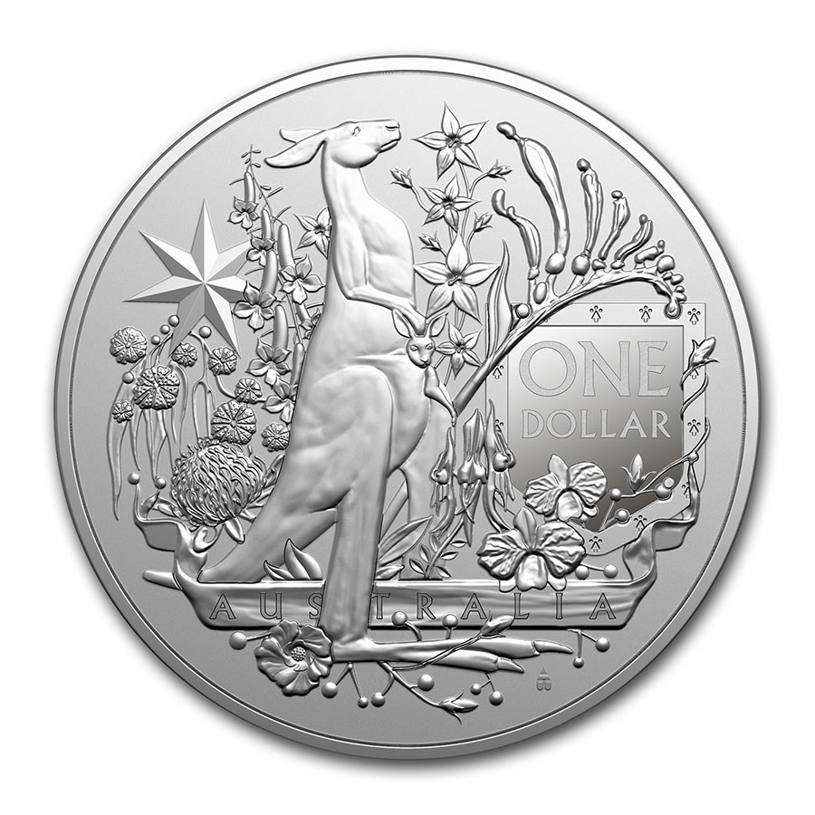 2021 Australia 1 oz Silver $1.00 Coat of Arms BU