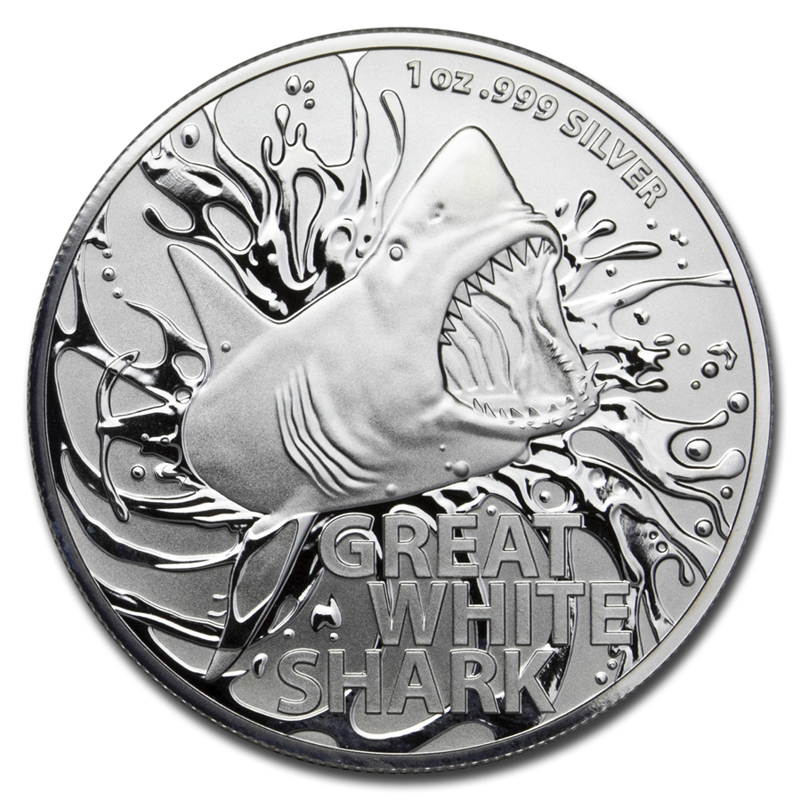 Buy 2021 Australia 1 oz Silver $1 Great White Shark BU | APMEX