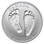 2021 Canada 1/2 oz Silver $10 Welcome Baby Reverse Proof