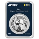 2021 China 30 gram Silver Panda (MD® Premier + PCGS FS Single)