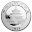 2021 China 30 gram Silver Panda MS-70 PCGS (FDI, Flag Label)
