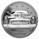 2021 Cook Islands 2 oz Silver Black Proof Classic Car