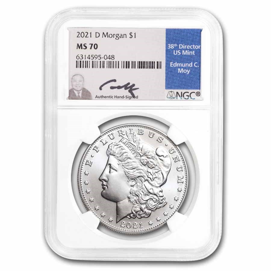 2021-D Silver Morgan Dollar MS-70 NGC (Moy)