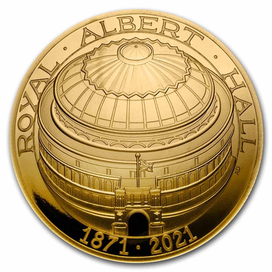 2021 GB £5 Gold Proof 150th Anniversary of The Royal Albert Hall