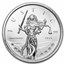 2021 Gibraltar 1 oz Silver Lady Justice BU