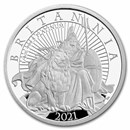 2021 Great Britain 1/4 oz Proof Platinum Britannia