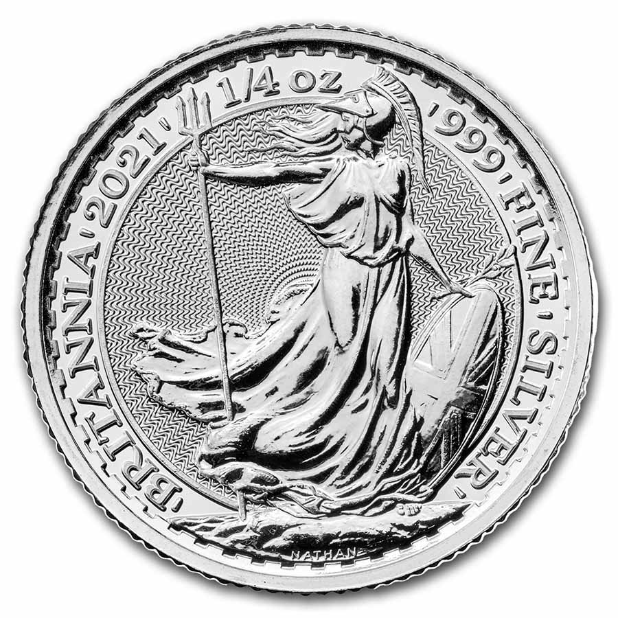 Buy 2021 Great Britain 1/4 Oz Silver Britannia BU | APMEX