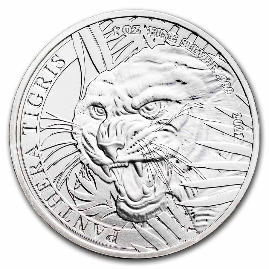 Buy 2021 Laos 1 oz Silver 500 KIP Tiger - Abrasion | APMEX