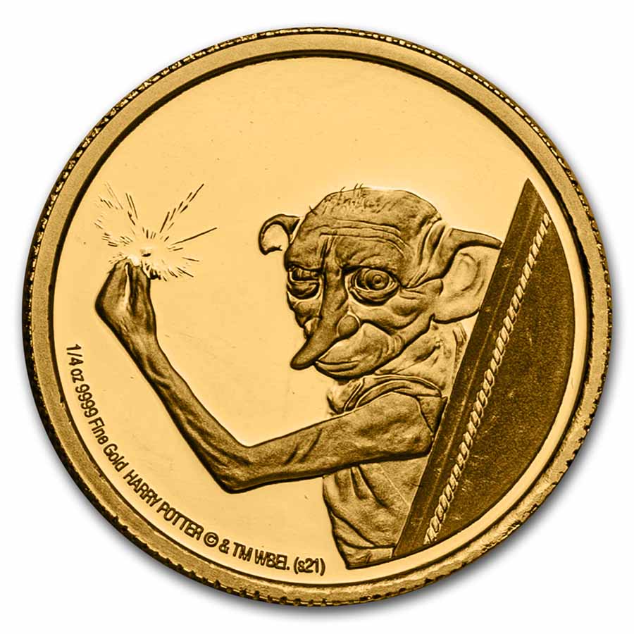 Buy 2021 Niue 1/4 oz Proof Gold: Dobby the House Elf | APMEX