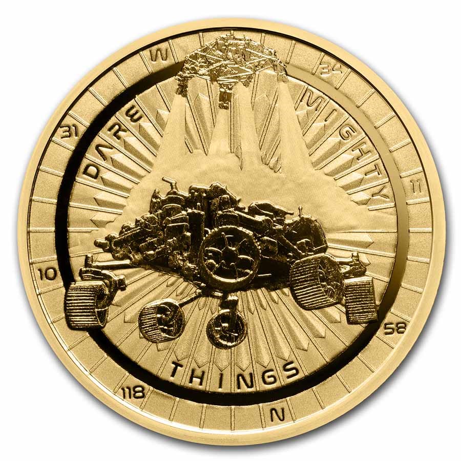 2021 Niue 1 oz Gold $250 Perseverance Mars Rover