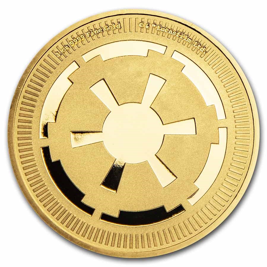 2021 Niue 1 oz Gold $250 Star Wars: Galactic Empire BU