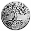 2021 Niue 1 oz Platinum Tree of Life Reverse Proof