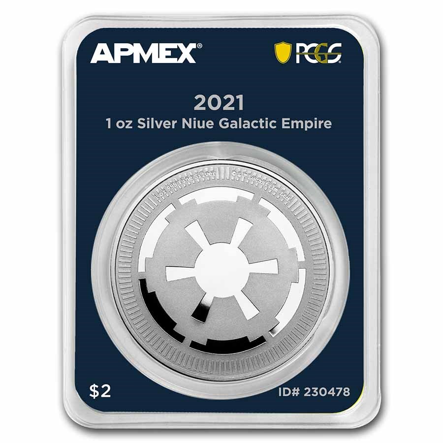 2021 Niue 1 oz Silver $2 Galactic Empire (MD® Premier + PCGS FS)