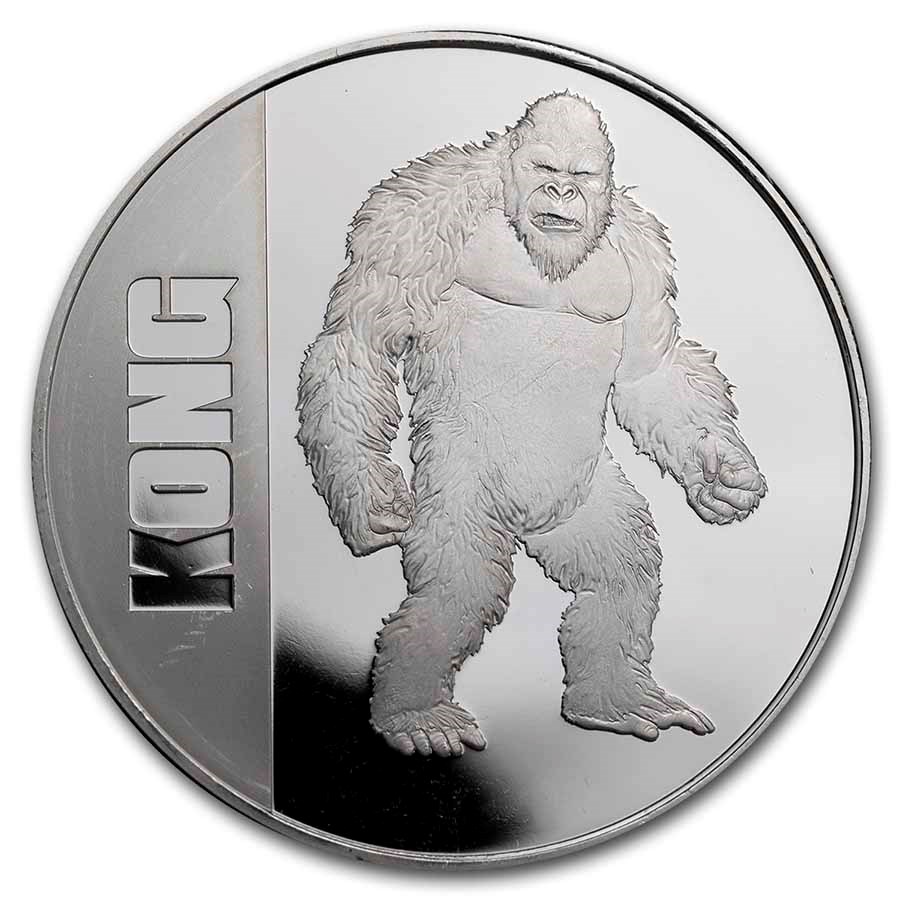 2021 Niue 1 oz Silver $2 Kong Coin (Abrasions)