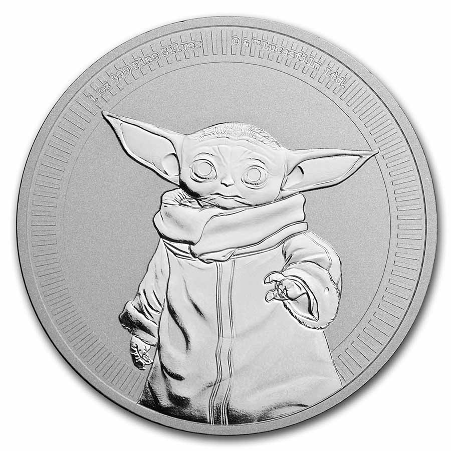 Buy 2021 1oz Baby Yoda Silver Coin Mandalorian Grogu | APMEX