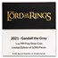 2021 Niue 1 oz Silver $2 The Lord of the Rings: Gandalf the Grey