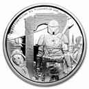 2021 Niue 1 oz Silver $2 The Mandalorian Classic (w/Box & COA)