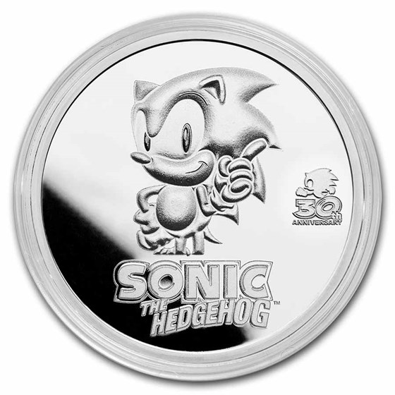 Buy 2021 Niue 1 oz Silver Sonic the Hedgehog 30th Anniversary Proof | APMEX