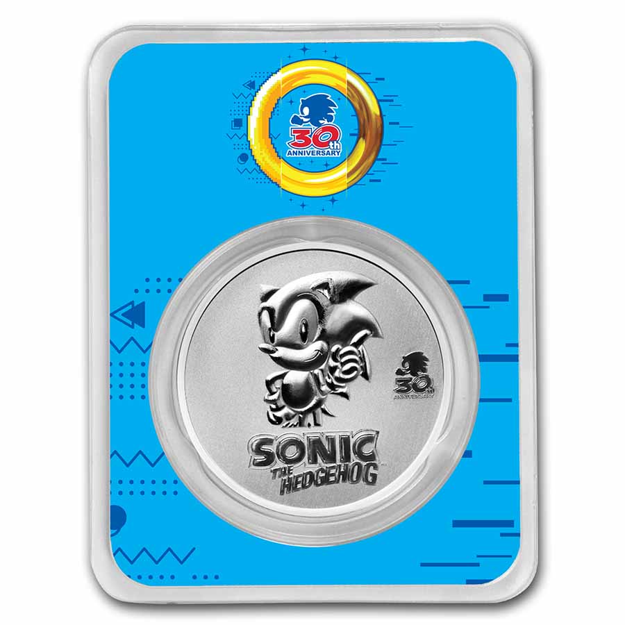 Buy 2021 NU 1 oz Ag Sonic the Hedgehog 30th Ann TEP | APMEX