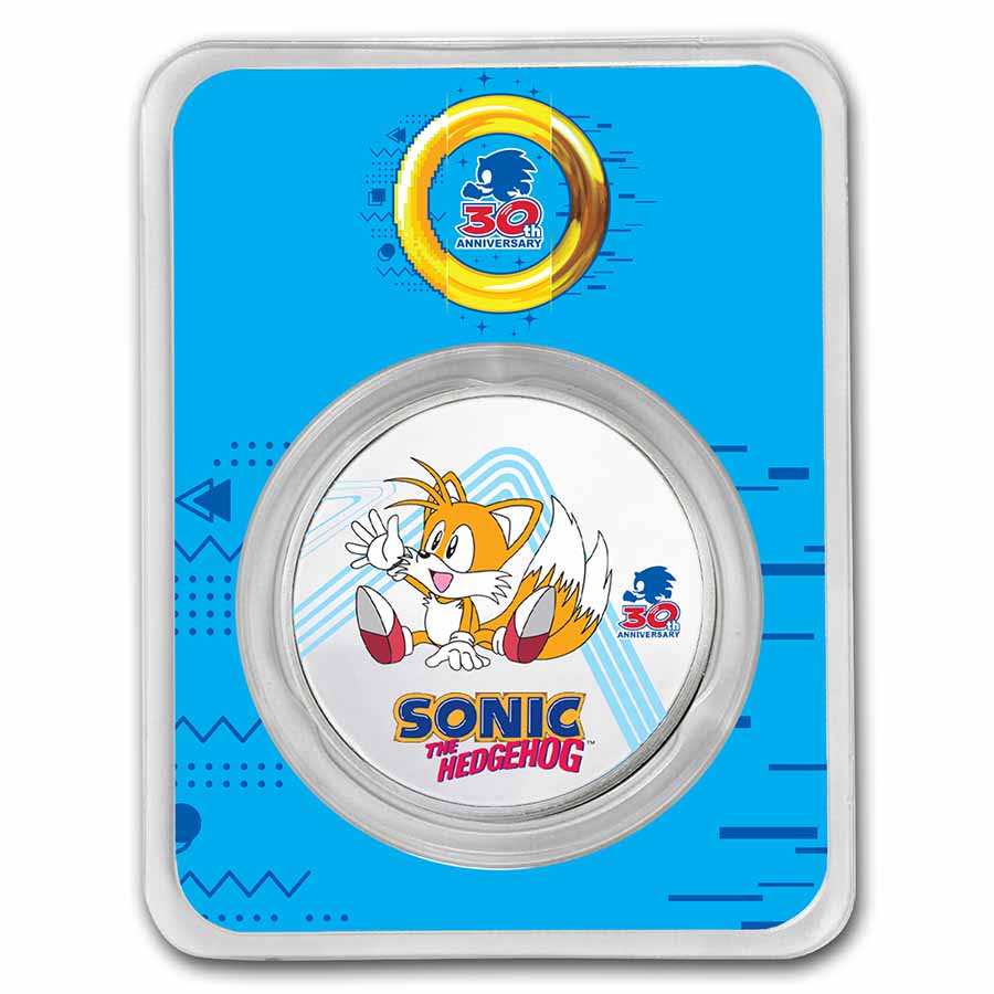 Buy 2021 NU 1 oz Ag Sonic the Hedgehog 30th Anniv BU | APMEX