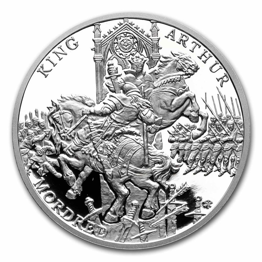 2021 Niue 1 oz Silver The Legend of King Arthur (Off Quality)