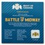 2021 Niue 2 oz Antique Silver Sea Battles; The Battle of Midway