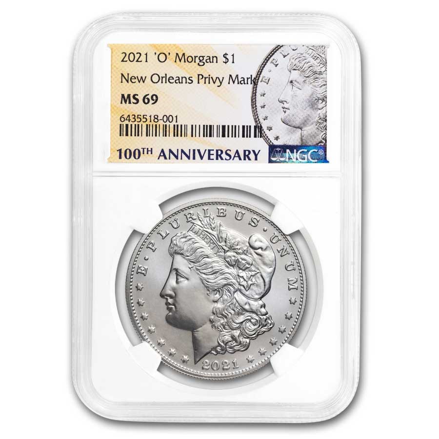 2021-(O) Silver Morgan Dollar MS-69 NGC