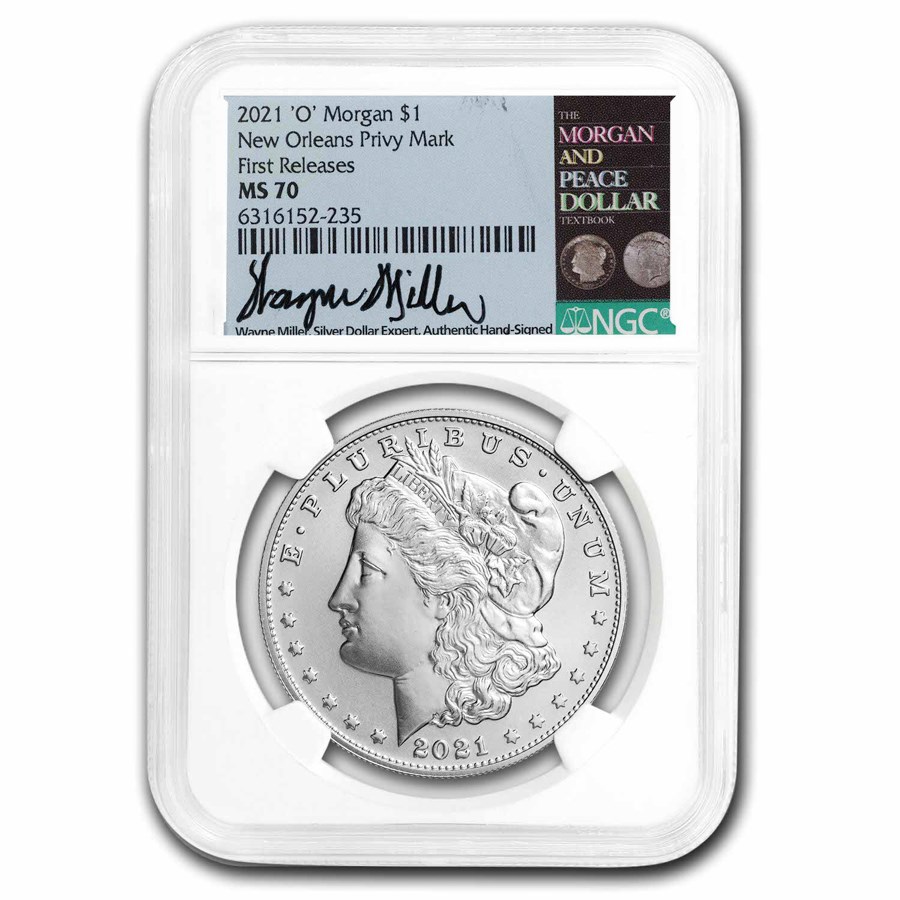 Buy 2021(O) Silver Dollar MS70 NGC (FR, Miller) APMEX