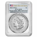 2021-(O) Silver Morgan Dollar MS-70 PCGS (First Day of Issue)