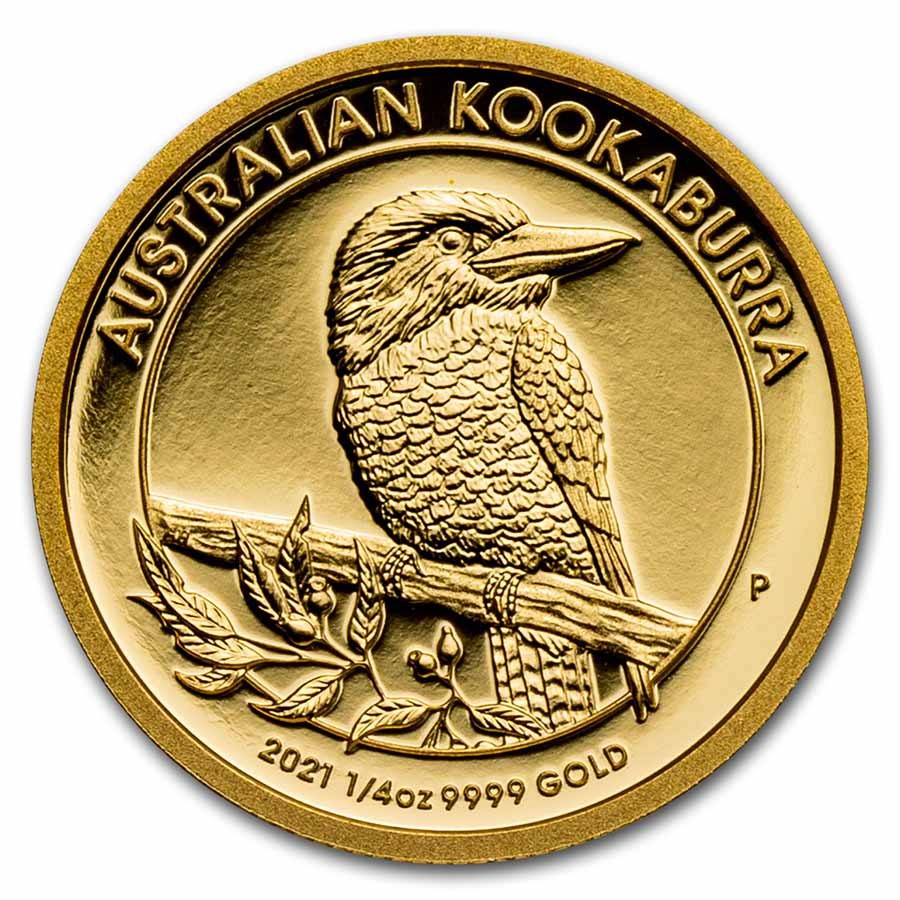 2021-P Australia 1/4 oz Gold Kookaburra Proof