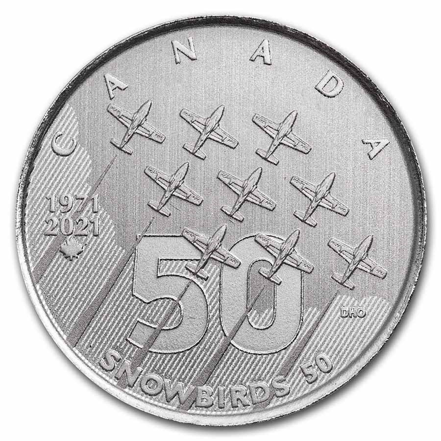 2021 RCM $5.00 Silver Moments to Hold: The Snowbirds