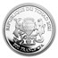 2021 Republic of Chad 1 oz Silver Celtic Animals: Salmon BU