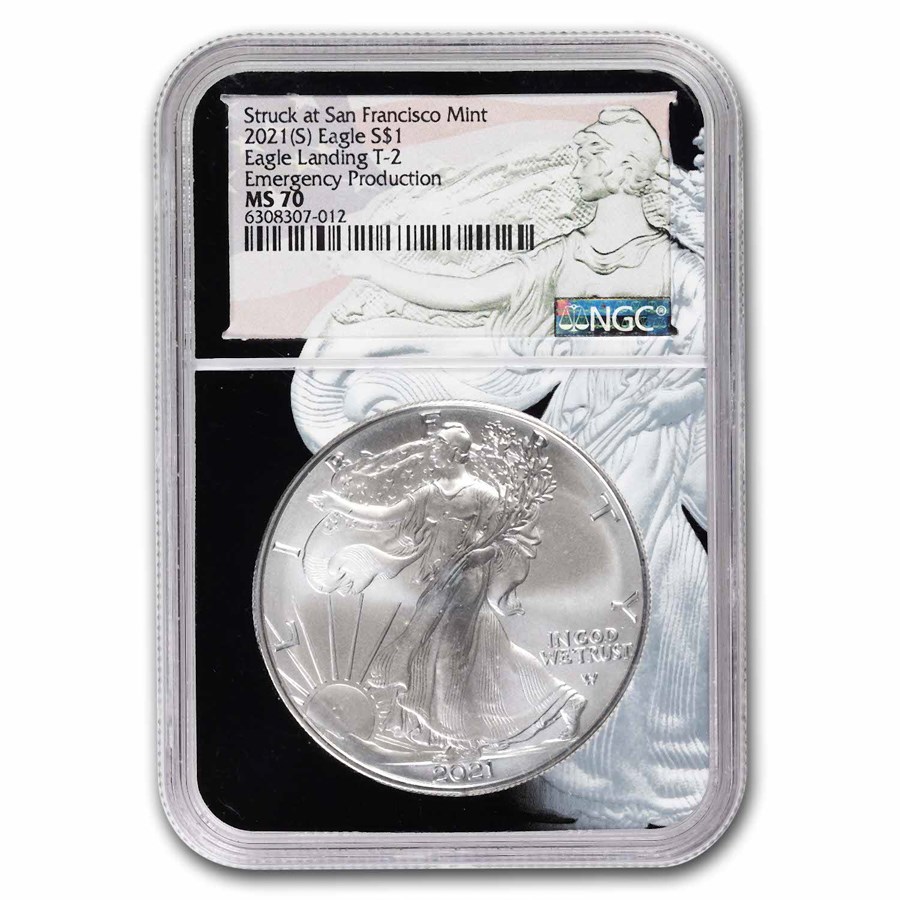 2021 (S) American Silver Eagle (Type 2) MS-70 NGC