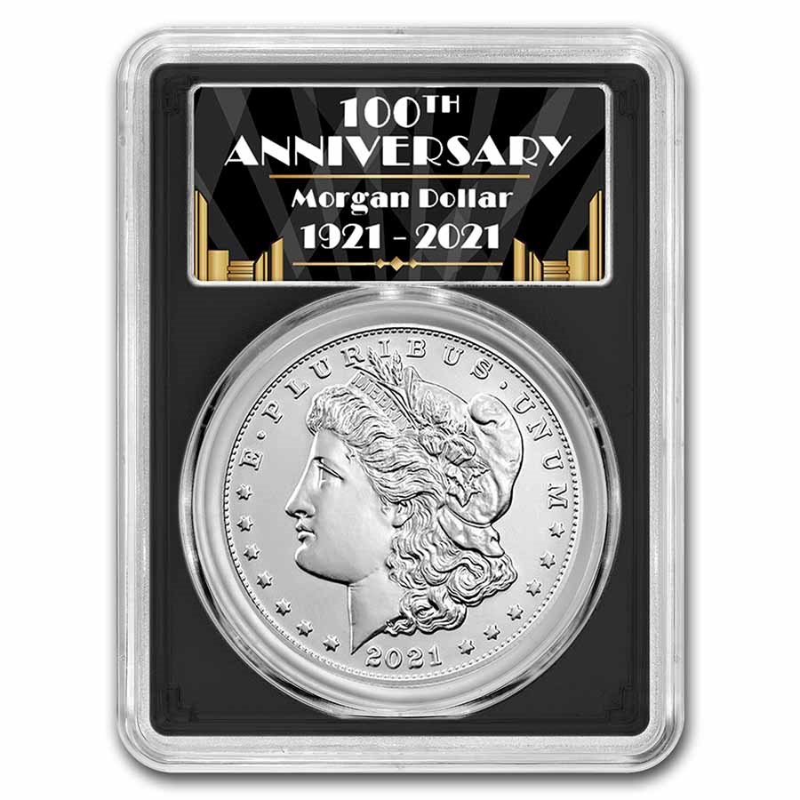 2021-S Silver Morgan Dollar MS-70 PCGS (FDI, Black)