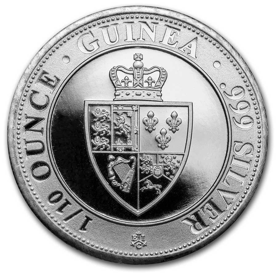 Buy 2021 Saint Helena 1/10 oz Silver Spade Guinea Shield BU | APMEX