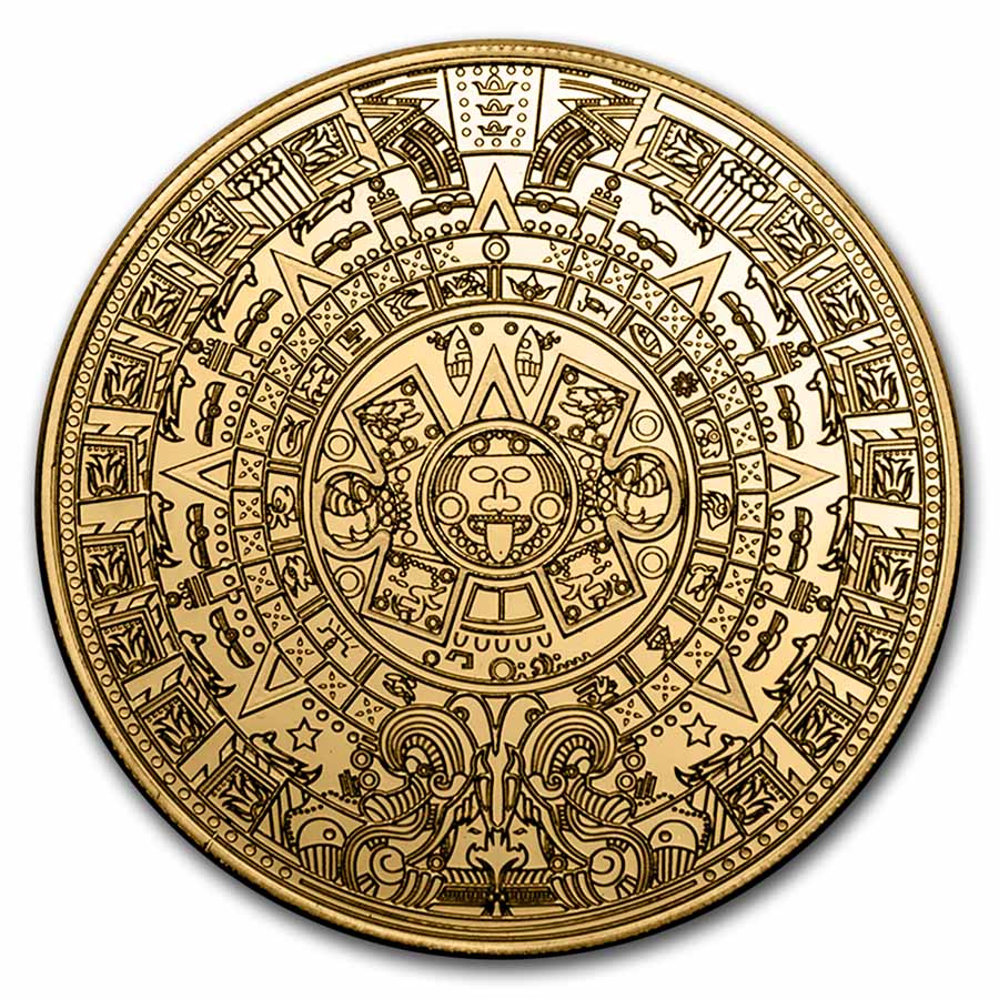 Buy 2021 Samoa 1 oz Gold 50 Tala Aztec Calendar w Box COA APMEX