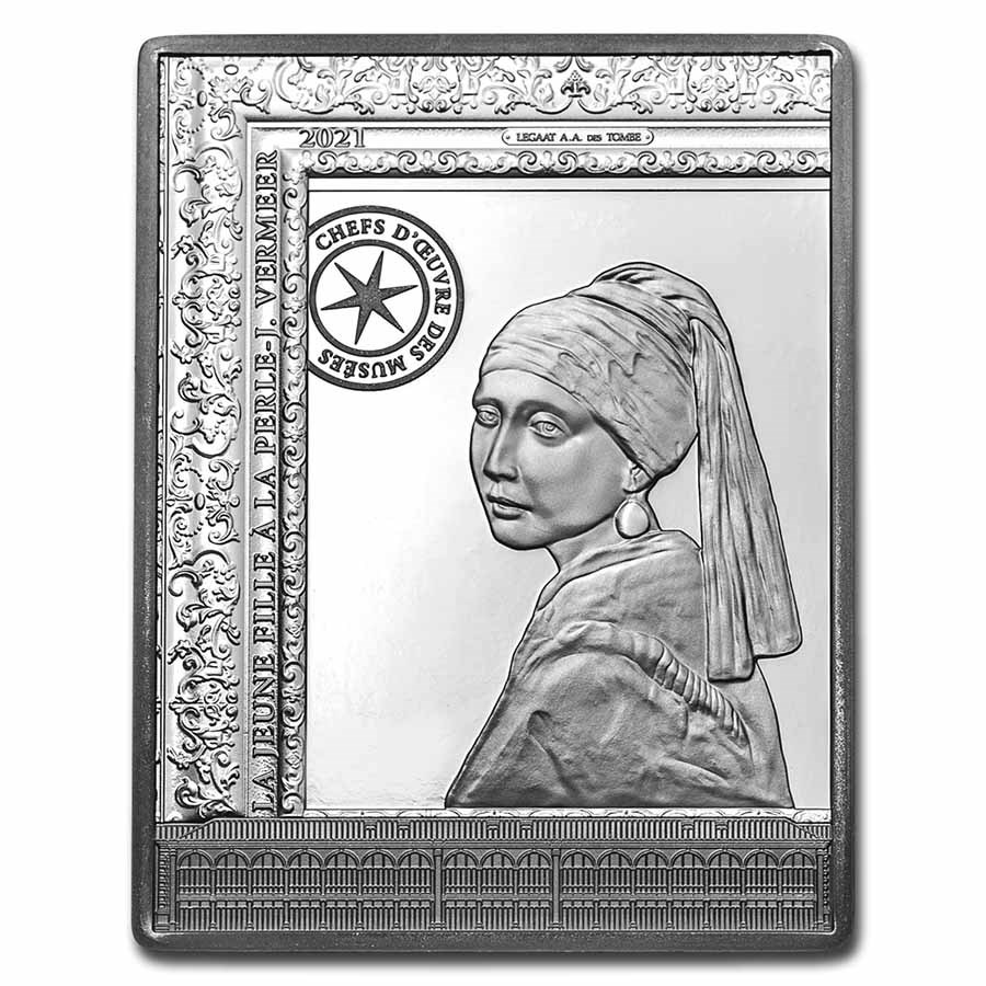 2021 Silver €50 The Girl with a Pearl Earring