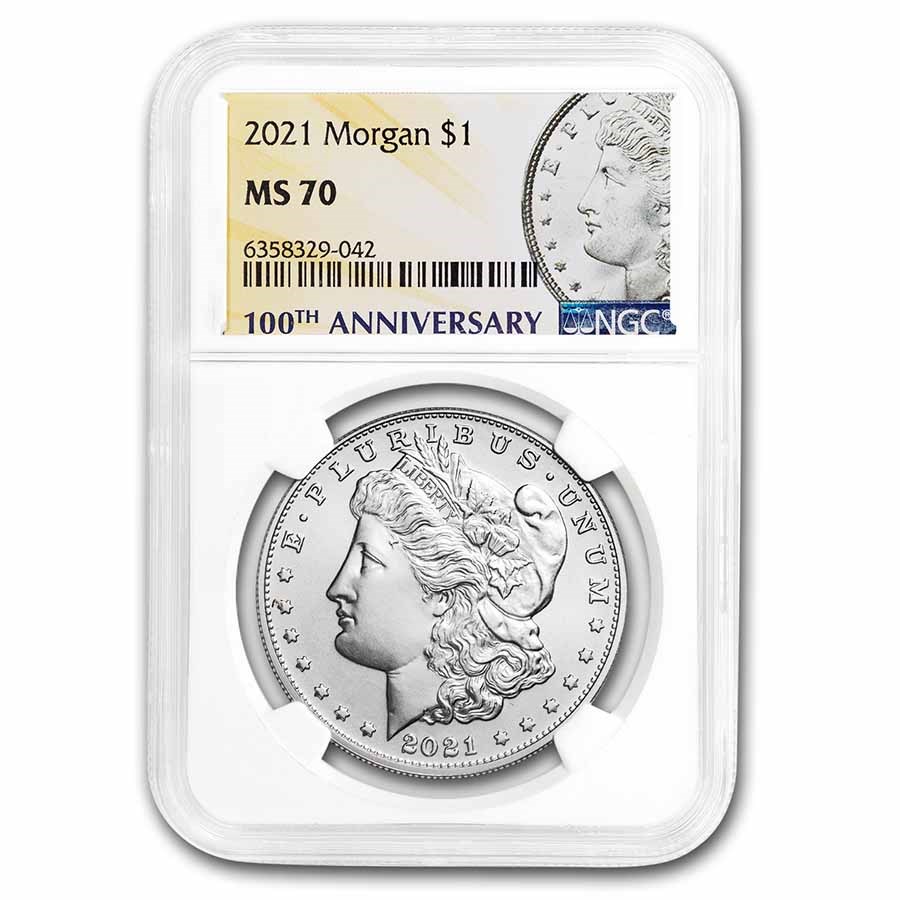 2021 Silver Morgan Dollar MS-70 NGC