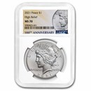 2021 Silver Peace Dollar MS-70 NGC