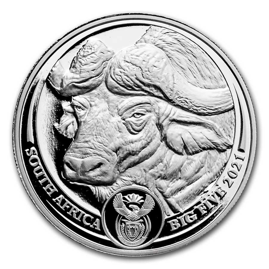 Buy 2021 South Africa 1 oz Platinum Big Five Buffalo Proof | APMEX