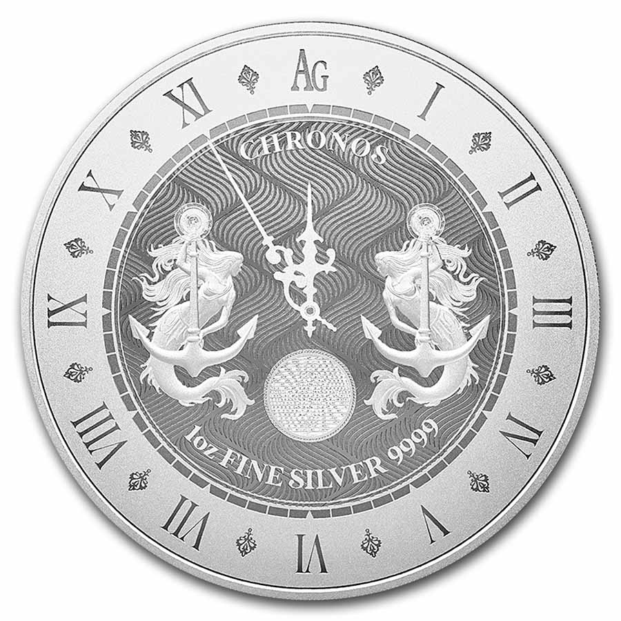 2021 Tokelau 1 oz Silver $5 Chronos BU