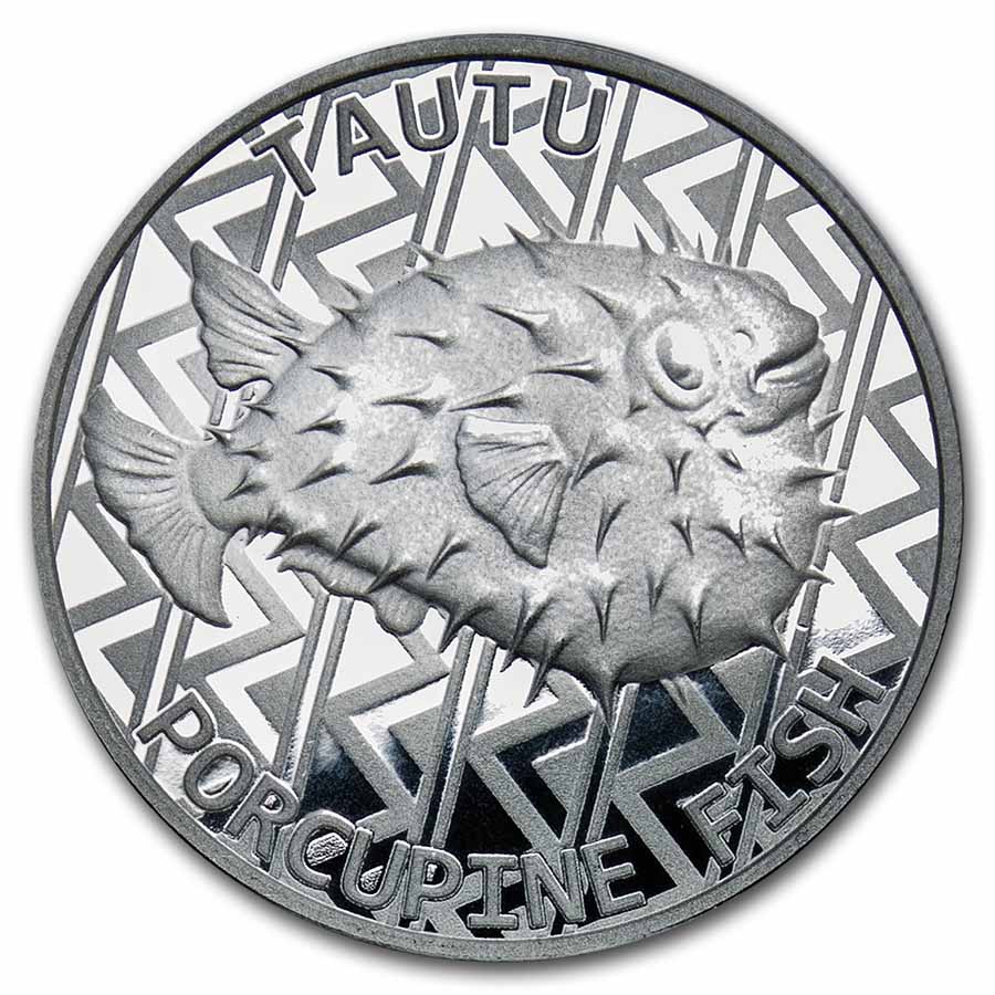 Buy 2021 Tokelau 1 oz Silver $5 Porcupine Fish BU | APMEX