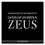 2021 Tuvalu 1 oz Gold Gods of Olympus BU (Zeus)