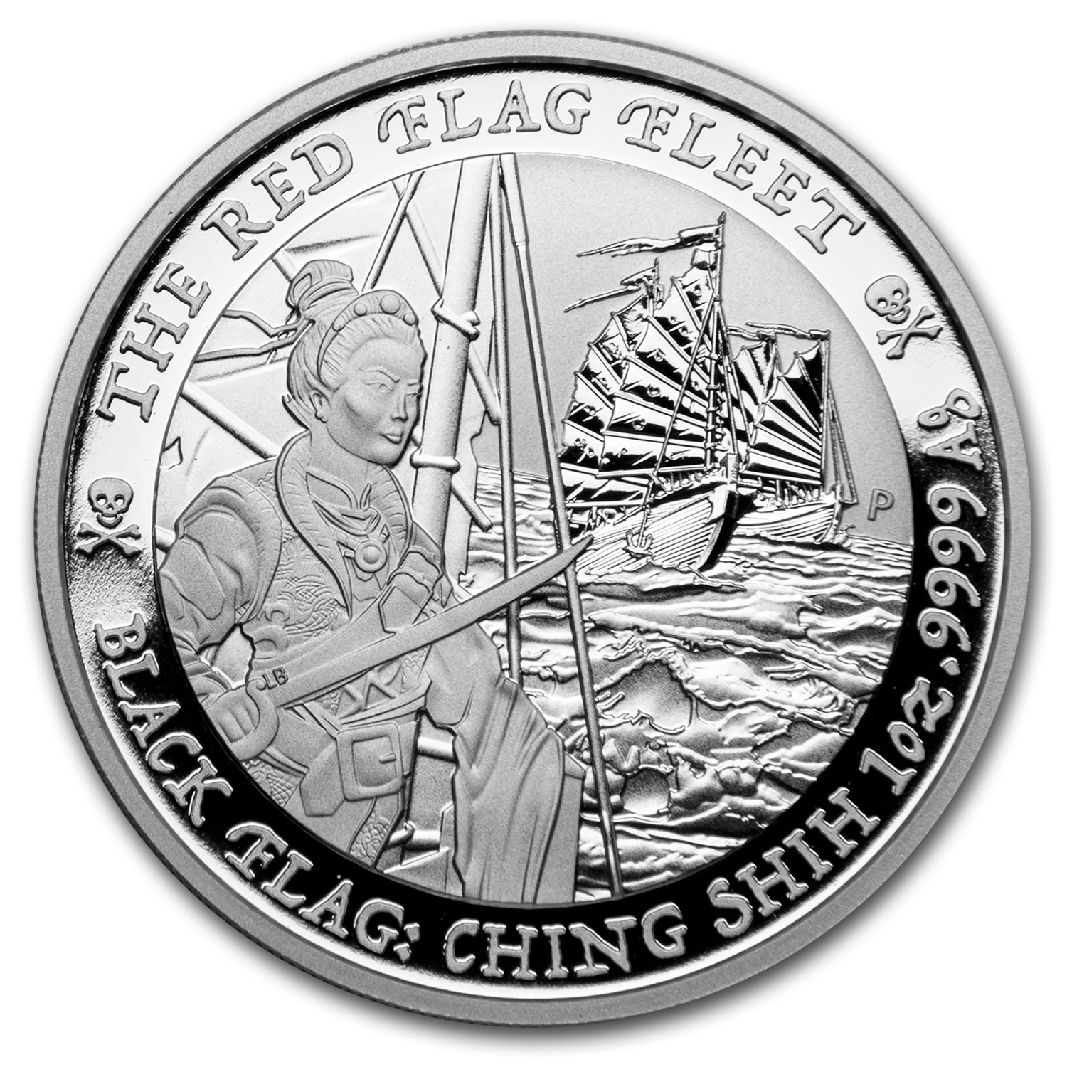 Buy 2019 Tuvalu 1 oz Silver Black Flag (Queen Anne's Revenge) | APMEX