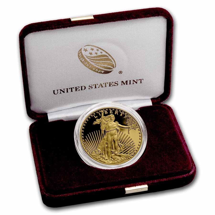 2021-W 1 oz Proof American Gold Eagle (Type 1) (w/Box & COA)