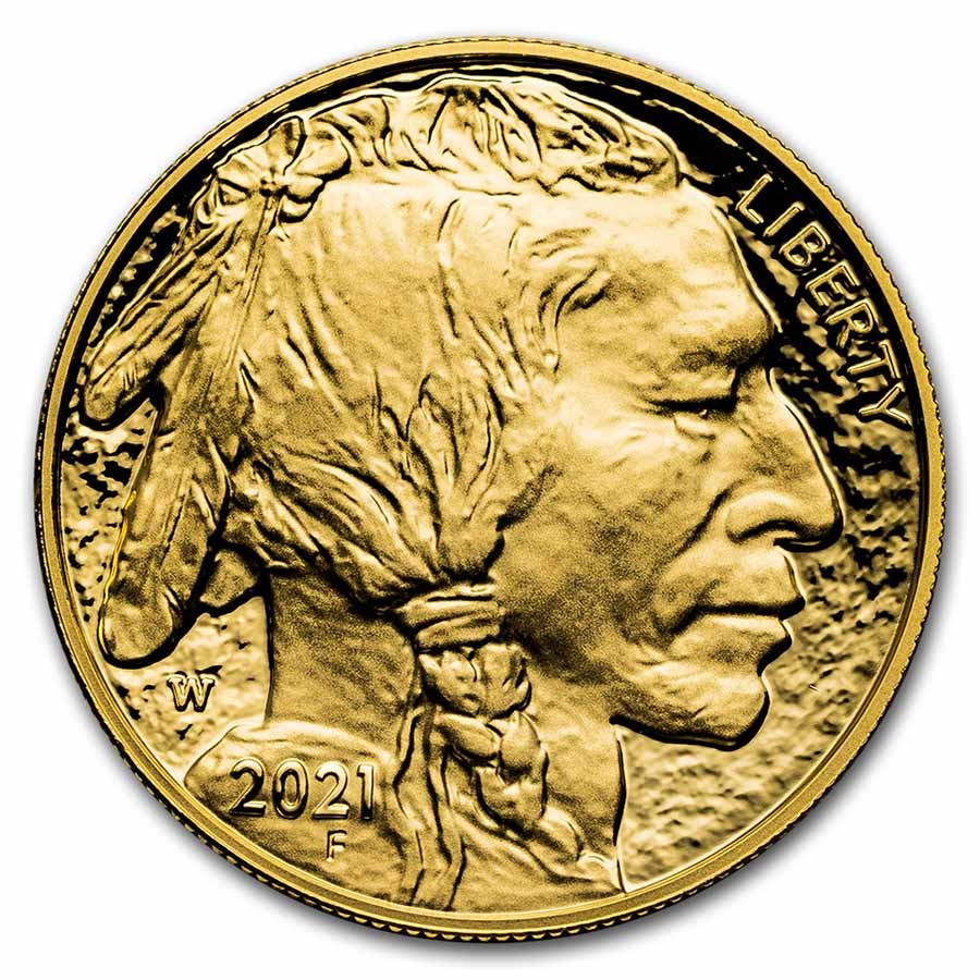 2021-W 1 oz Proof Gold Buffalo (w/Box & COA)