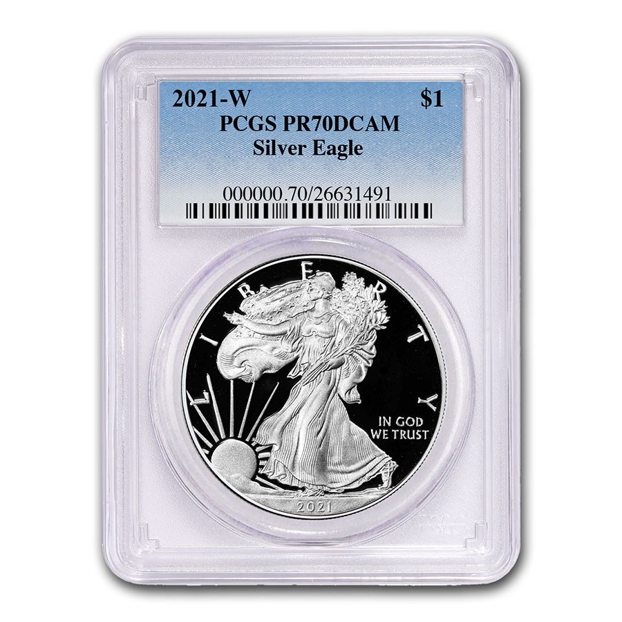 2021-W American Silver Eagle (Type 1) PR-70 PCGS