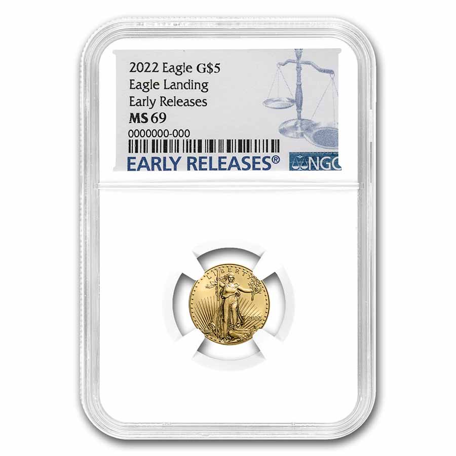 Buy 2022 1/10 oz Gold Eagle MS-69 NGC | APMEX